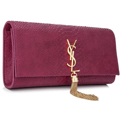 ysl pink clutch bag